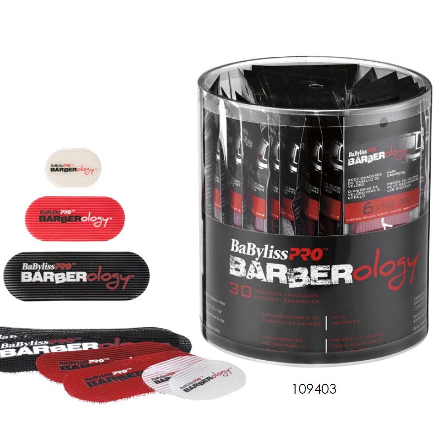 Babylisspro Barberology Hair Grippers 30pc Tub - Pack Of 6