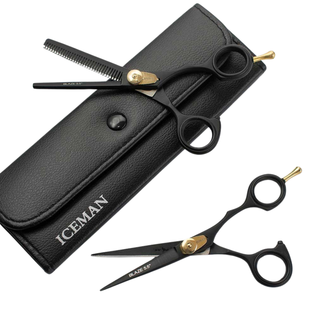 Iceman Blaze 6.5” Black Hairdressing Scissors