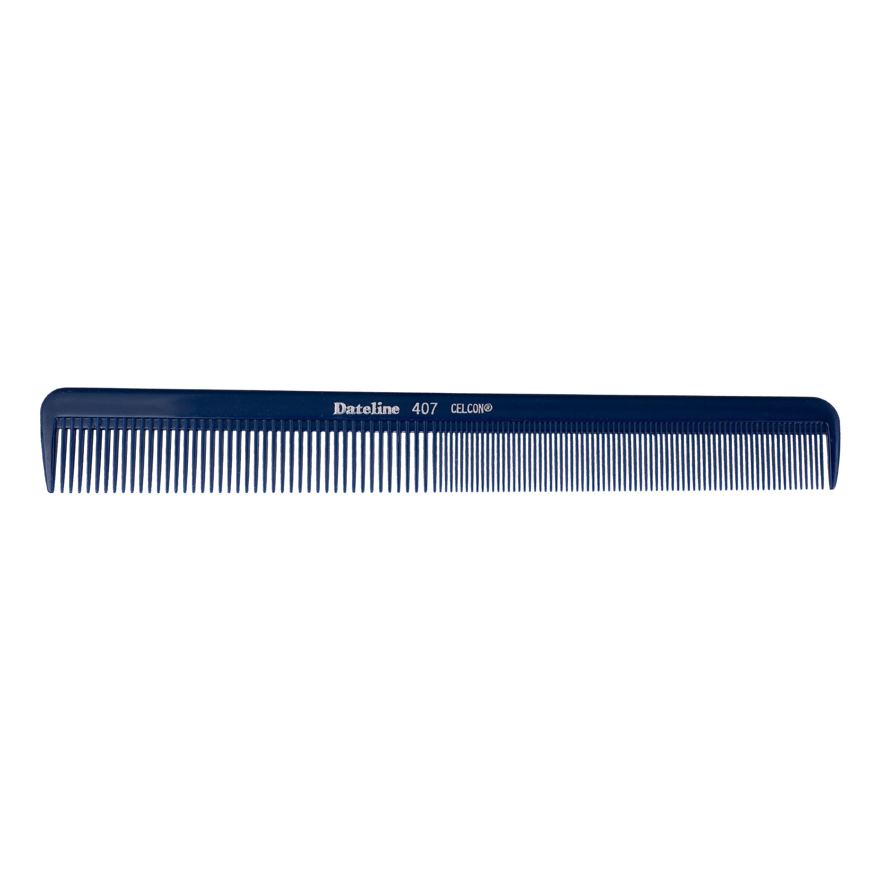 Dateline Professional Blue Celcon Styling Comb 8 1/2" 407 Large