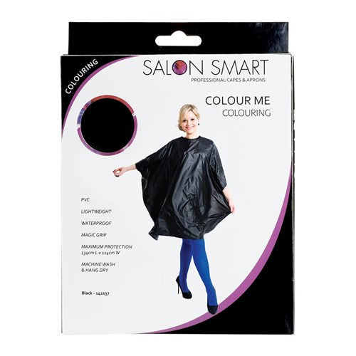 Salon Smart Colour Me Cape - Black