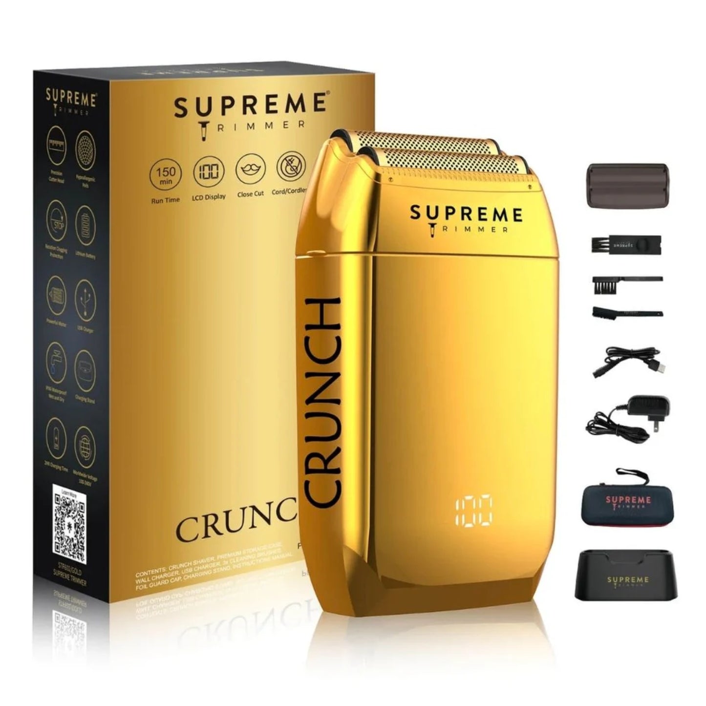 Supreme ST Crunch Mens Foil Shaver - Gold