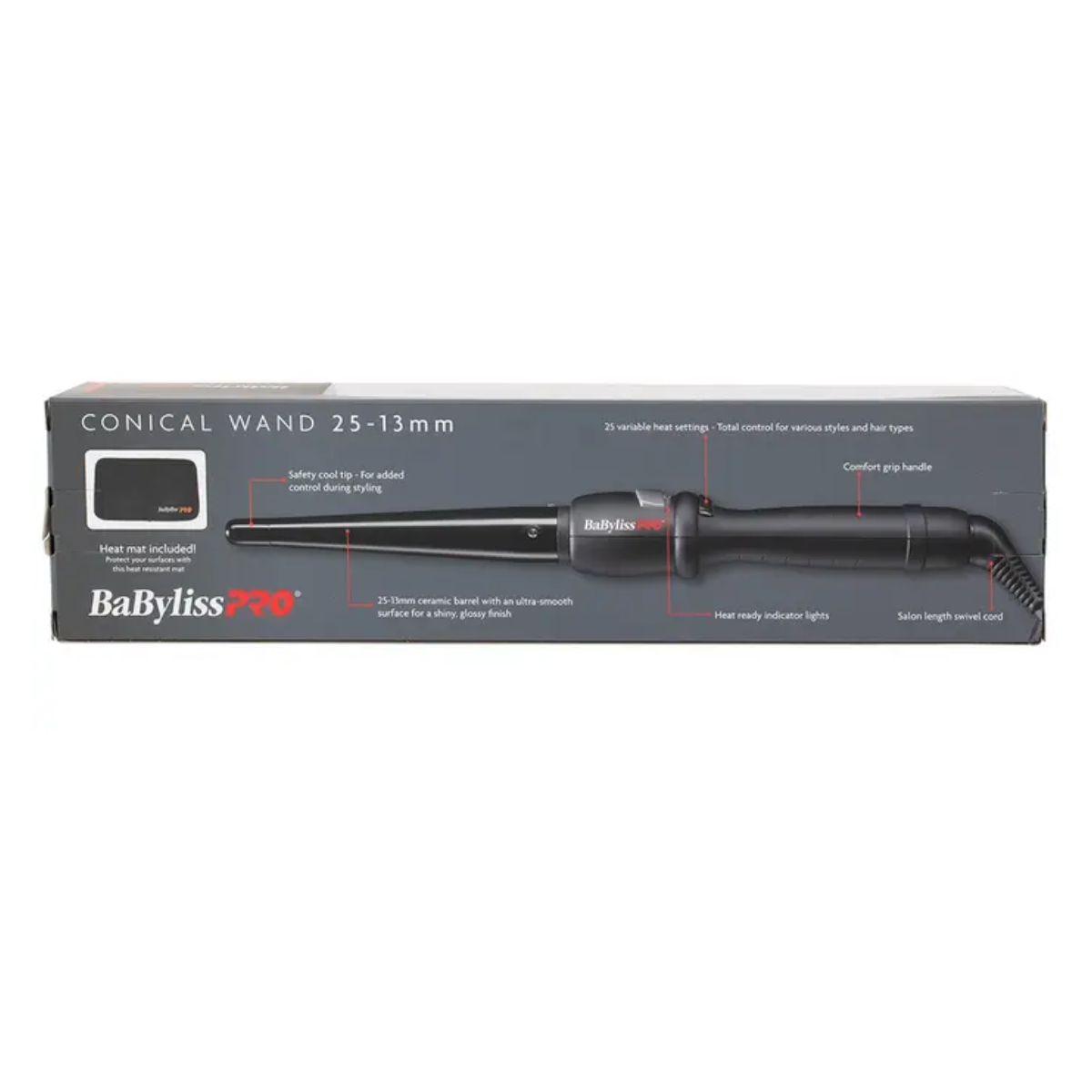 BaBylissPRO Ceramic Conical Curling Iron Regular