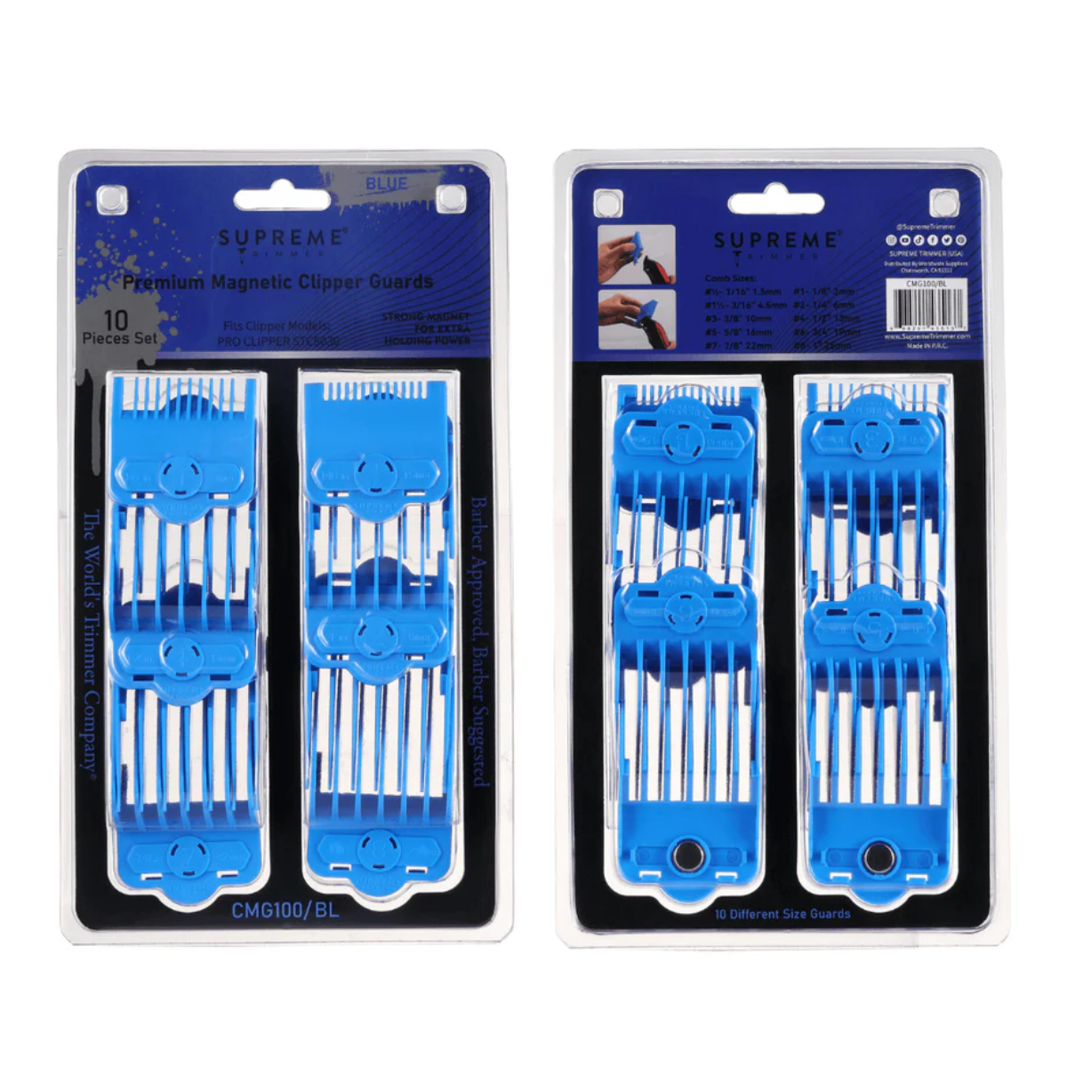 Supreme ST Magnetic Clip On Guards - Blue