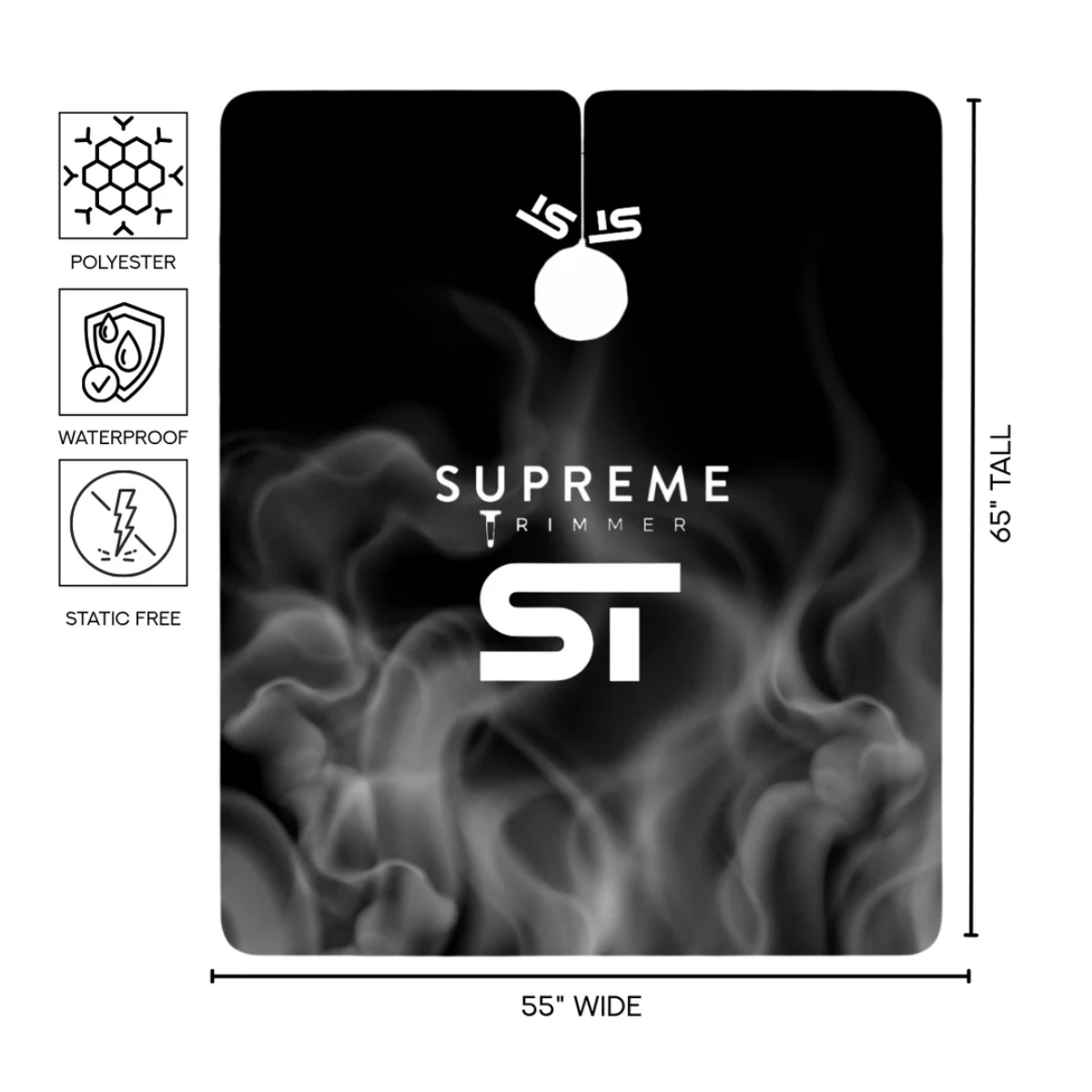 Supreme ST Premium Barber Cape - Steele Smoke