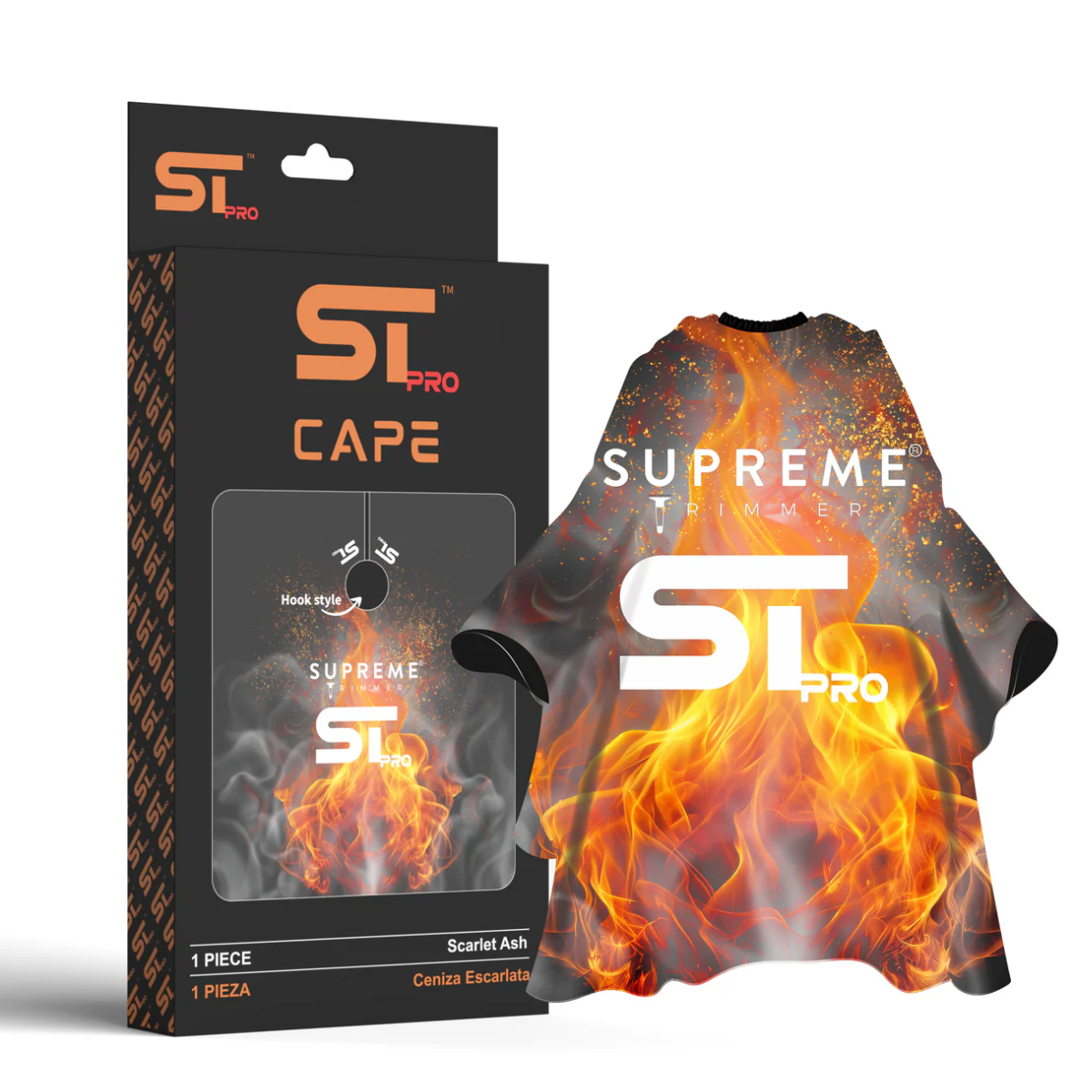 Supreme ST Premium Barber Cape - Scarlet Ash