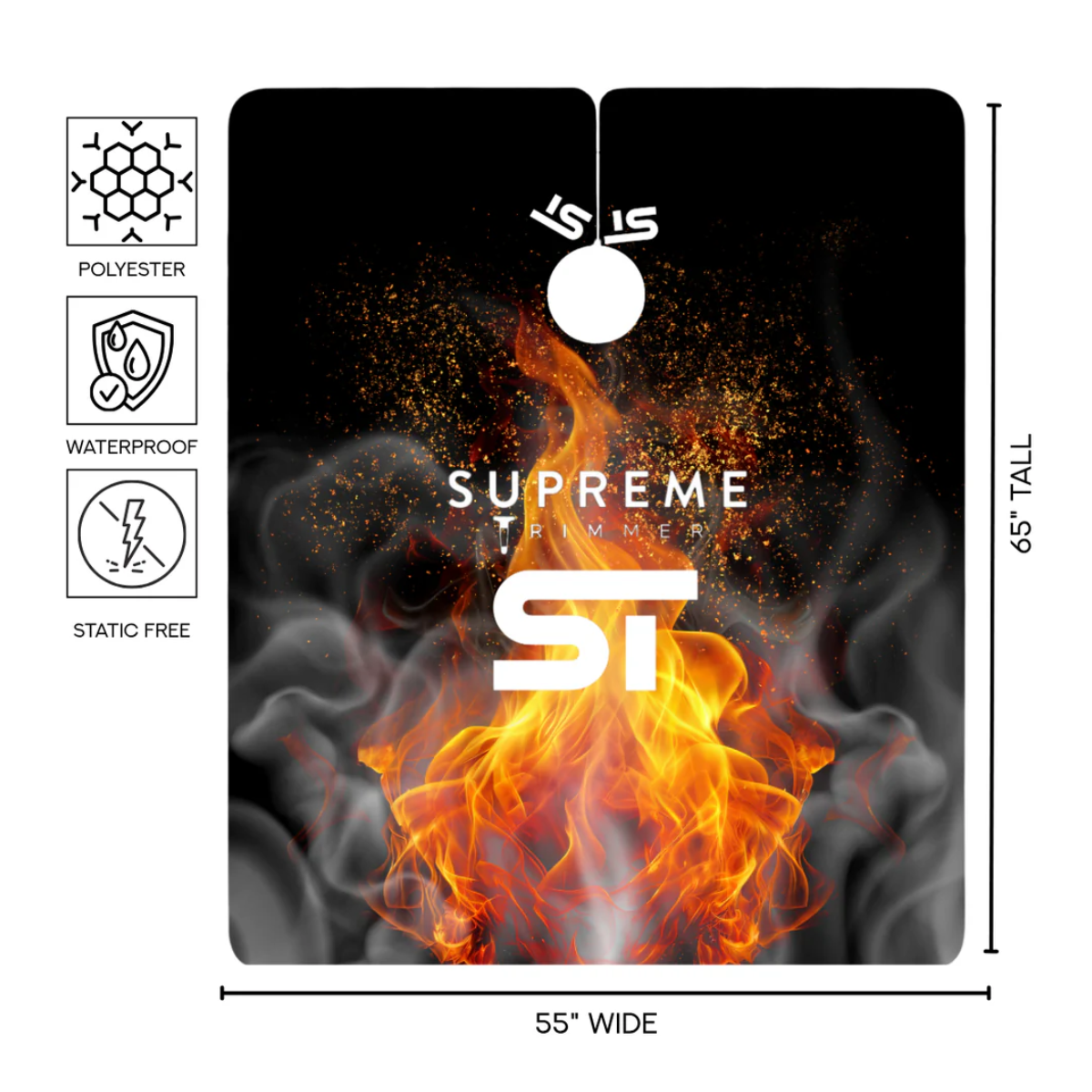 Supreme ST Premium Barber Cape - Scarlet Ash