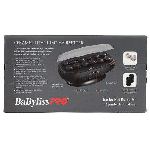 Babylisspro Professional Jumbo Roller Hairsetter - 12 Pc