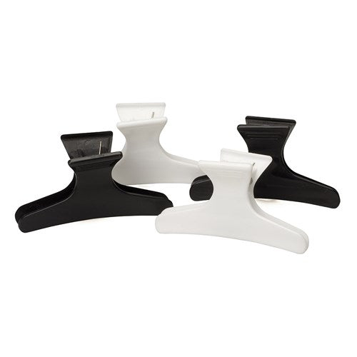 999 Large Butterfly Clamps 36pc - Black And White