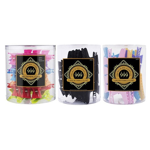 999 Large Butterfly Clamps 36pc Tub - Black