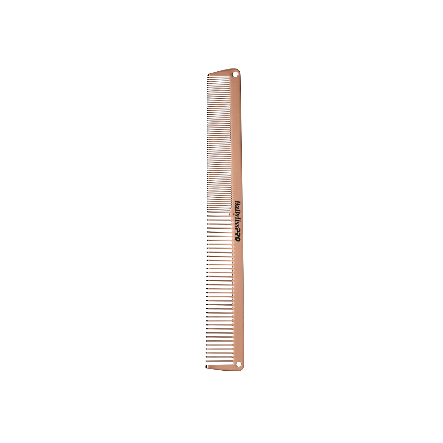 BaBylissPRO Barberology Metal Comb Set 2pc - Rose Gold