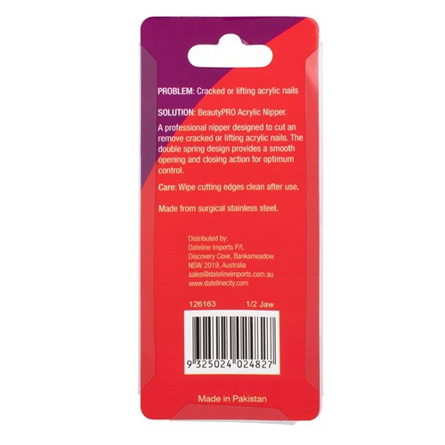 Beautypro Precision Acrylic Nipper 1/2 Jaw