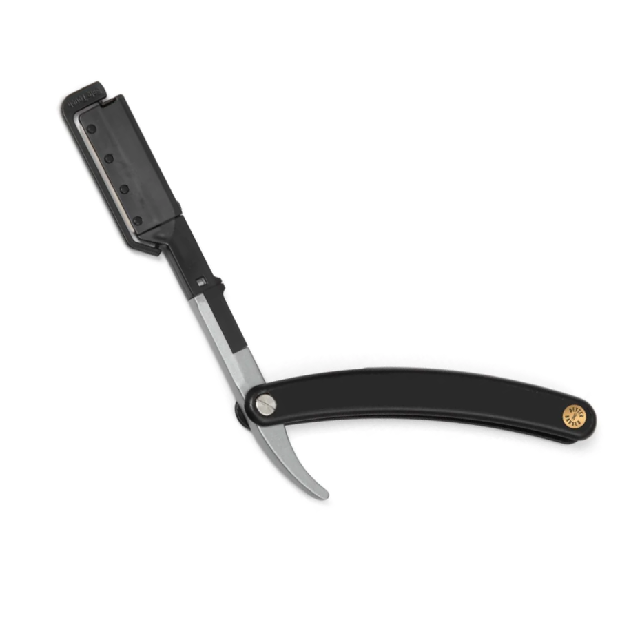 Better Barber Click & Clean Straight Razor Handle – Black