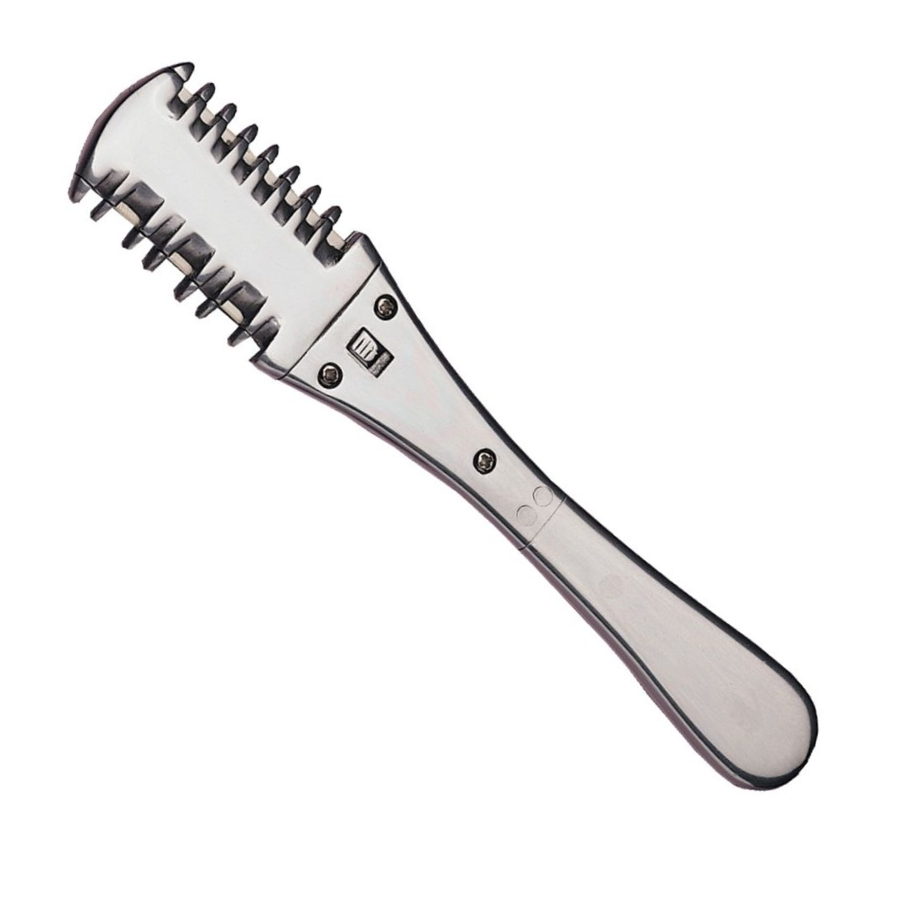 Eurostil Razor; Comb - Aluminium With Blade