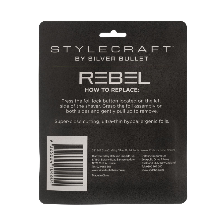 StyleCraft by Silver Bullet Rebel Shaver Replacement Gold Foil Head