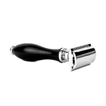 Parker 111b - Black Resin Handle Safety Razor