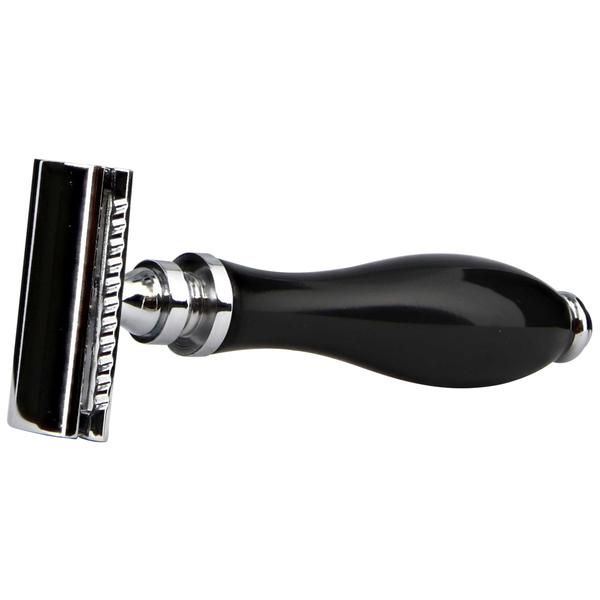 Parker 111b - Black Resin Handle Safety Razor