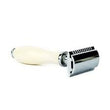 Parker 111w - White Resin Handle Safety Razor
