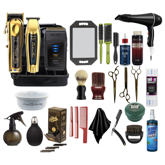 Ultimate Barber Case - Wahl Gold Magic Clipper & DetaiIer