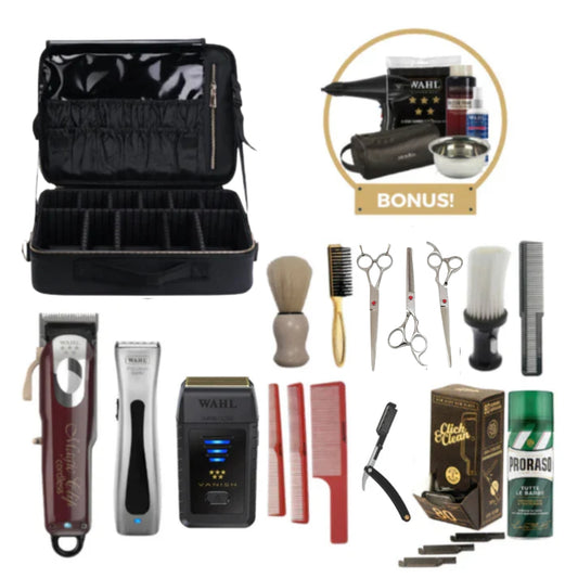 Barberco Platinum Barbering Kit - Wahl Magic Clipper & Beret Trimmer