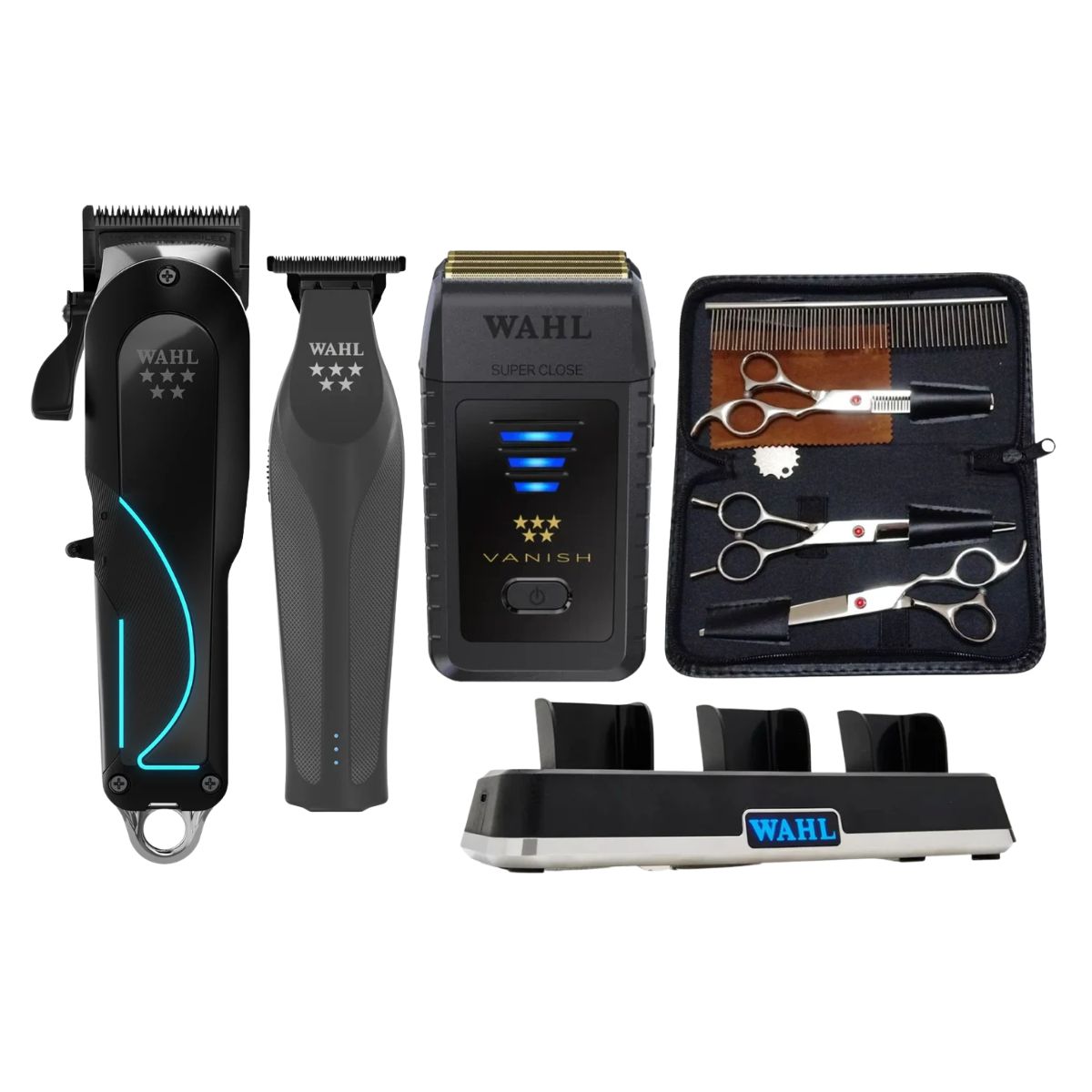 Wahl Senior 2.0 + Hi Viz Nightshade + Vanish + Charge Dock + Scissor Kit