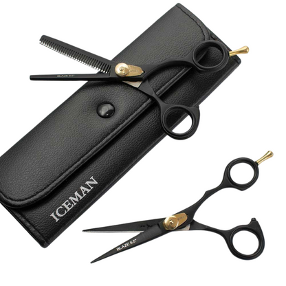 Iceman Blaze 6.5” Black Hairdressing Scissors