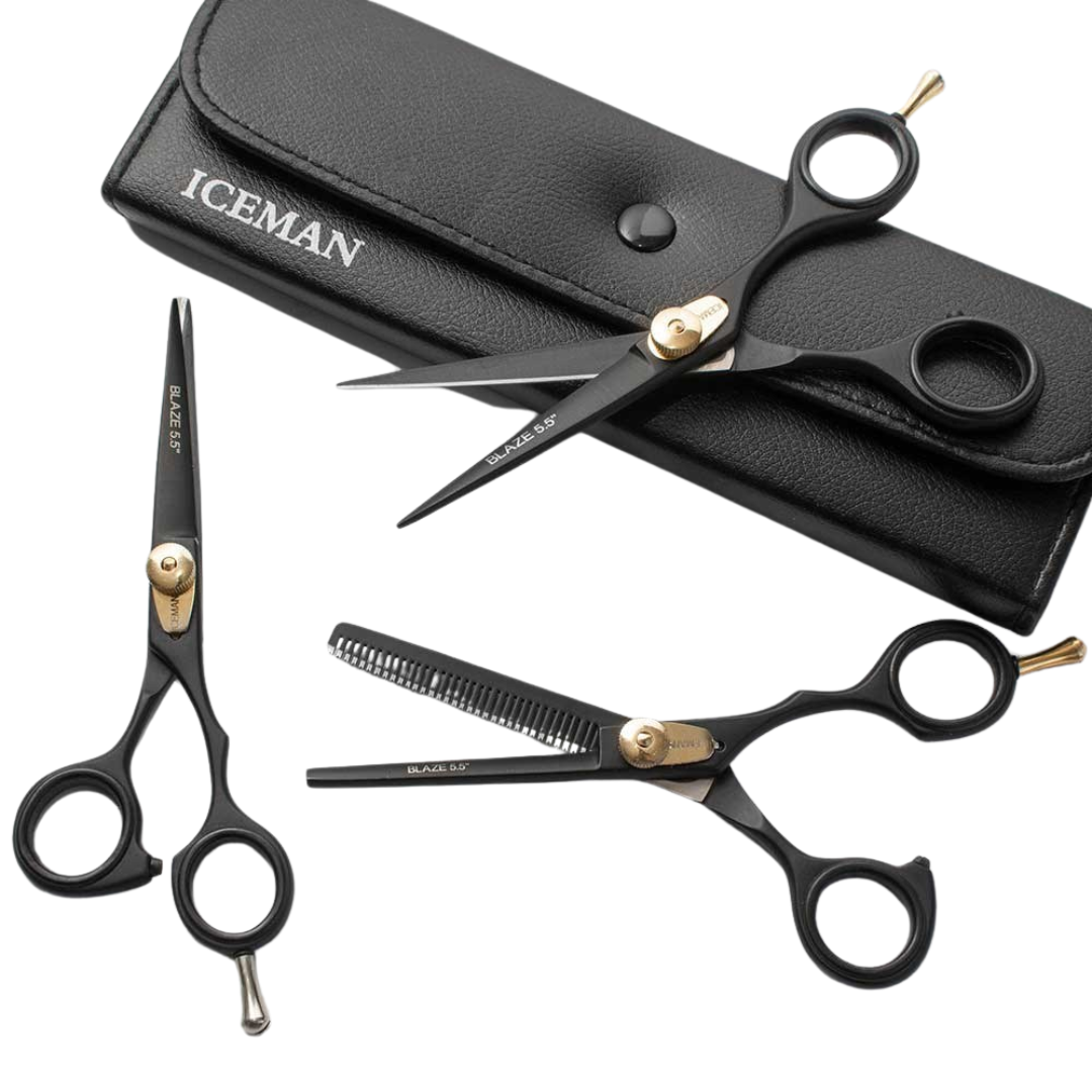 Iceman Blaze 5.5” Black Hairdressing Thinner