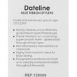 Dateline Professional Blue Celcon Teasing Comb with 5 Tails 8 1/4" 3839 - Stainless Steel