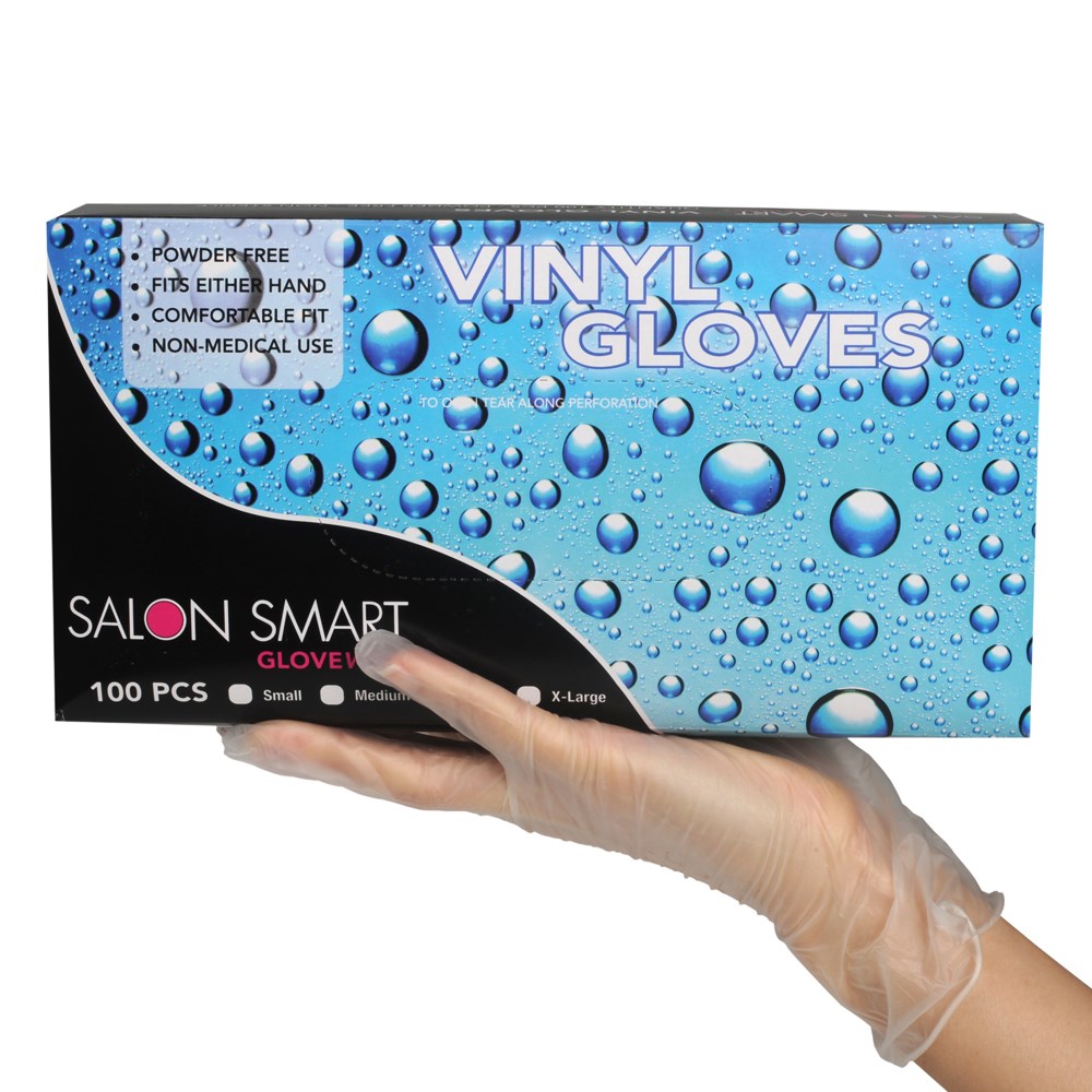 Clear Vinyl Gloves - Large