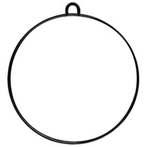Salon Smart Black Round Mirror With Wall Bracket And Handle - Large