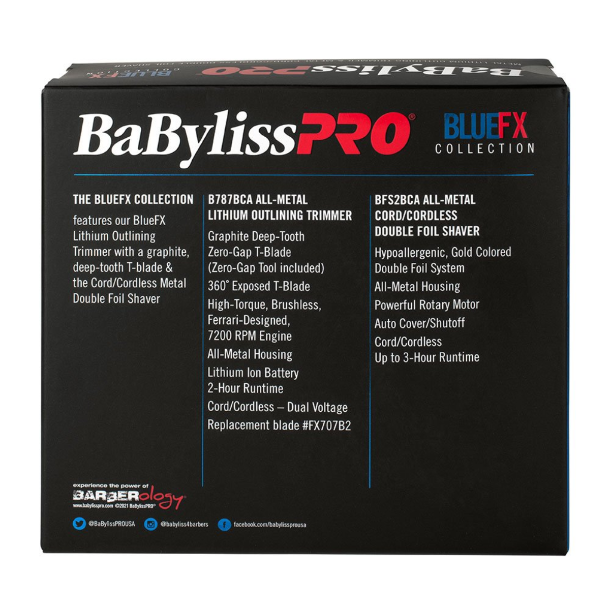 Babylisspro Bluefx Outliner Trimmer And Shaver Duo