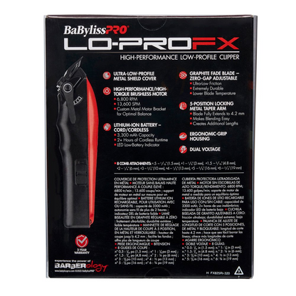 BaBylissPRO LoPROFX Cordless Clipper - Limited Edition Influencer Collection - Van Da Goat