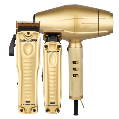 BaBylissPRO LoPro Gold Trio Combo