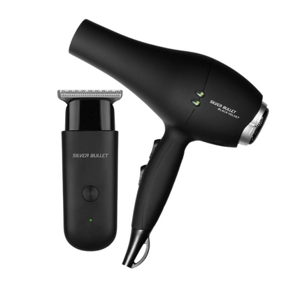 Silver Bullet Black Velvet Dryer & Mini Max Trimmer Combo