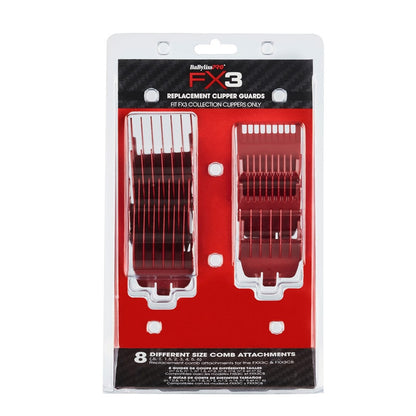 BaBylissPRO FX3 Hair Clipper Comb Attachment Set