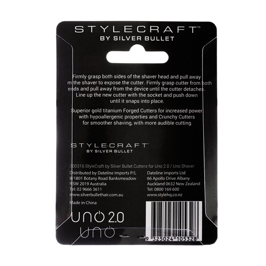 StyleCraft by Silver Bullet Uno 2.0 Shaver Replacement Cutter