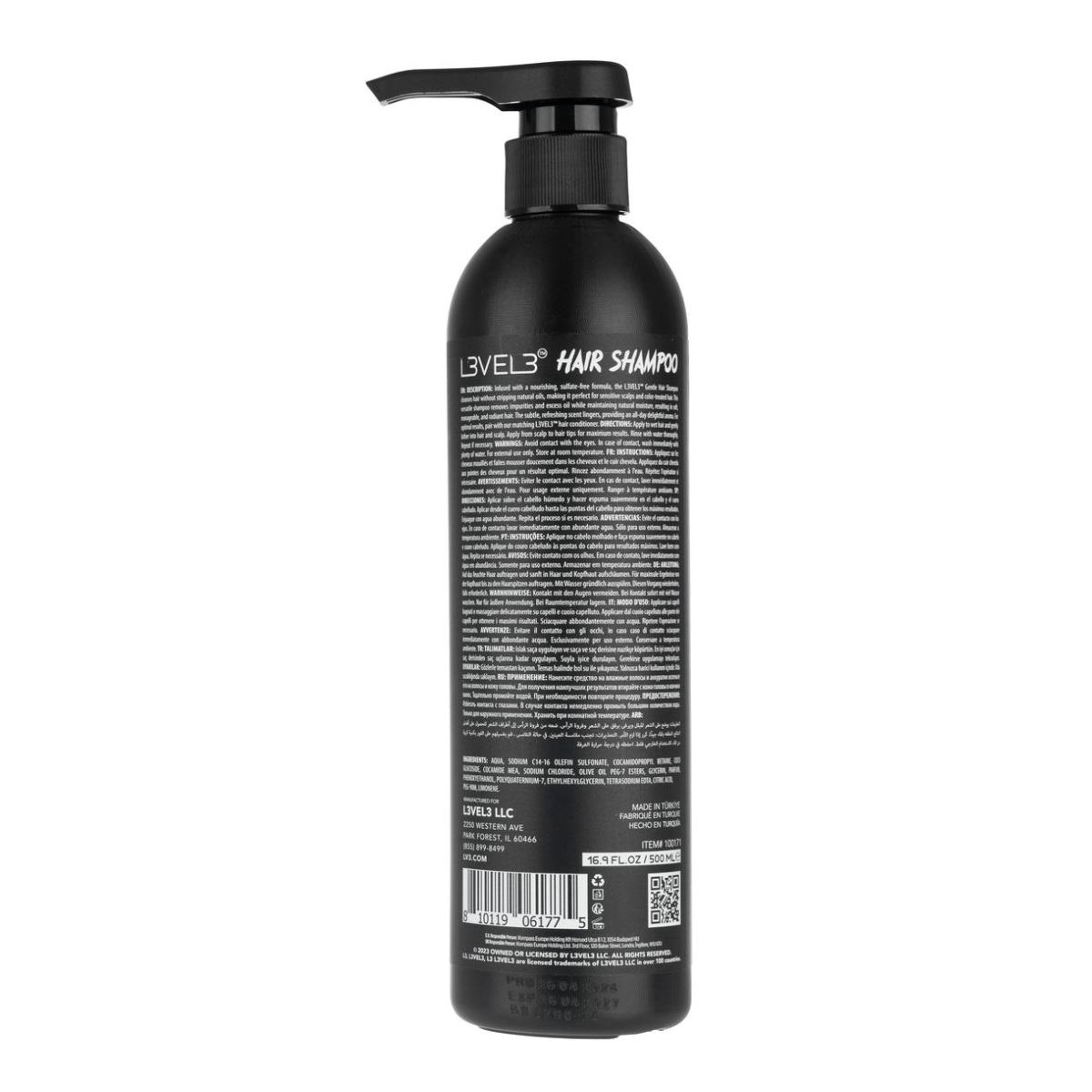 L3VEL3 Sulfate-Free Shampoo - 500ml