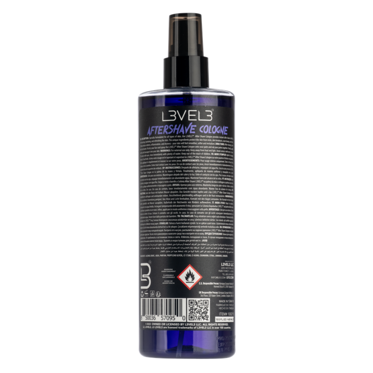 L3VEL3 Aftershave Cologne Royale - 400ml