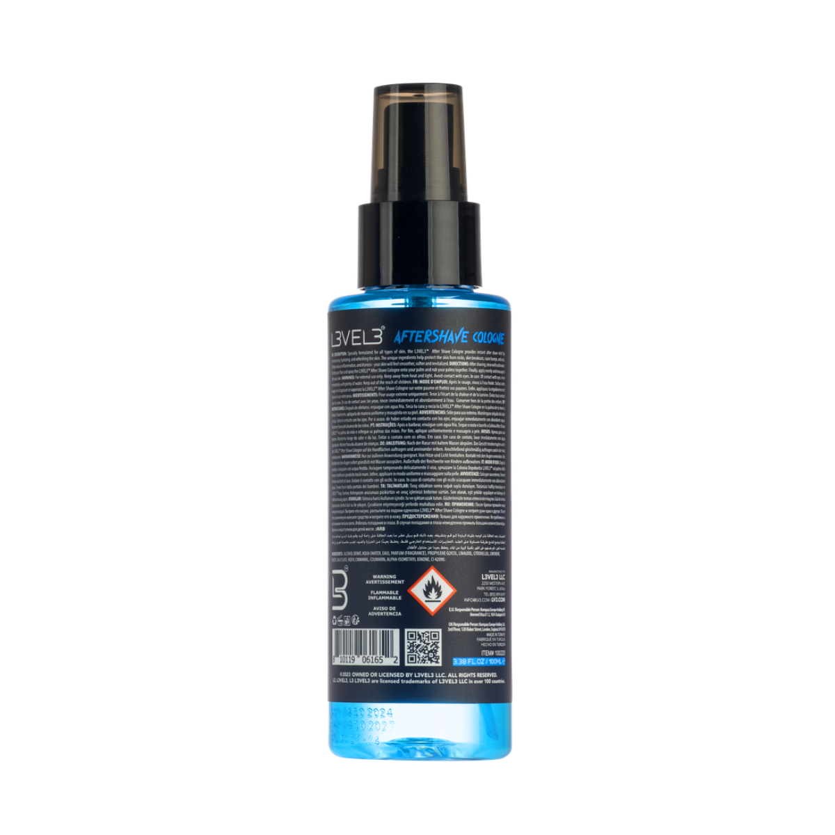 L3VEL3 Aftershave Cologne Aqua - 100ml