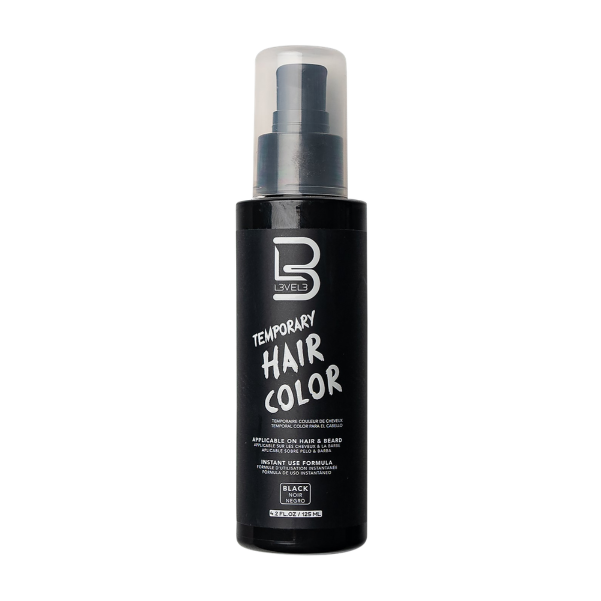 L3VEL3 Temporary Beard Colour Black - 125ml