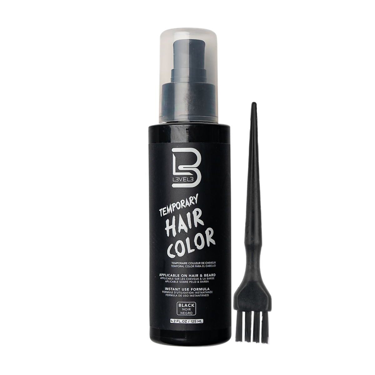 L3VEL3 Temporary Beard Colour Black - 125ml