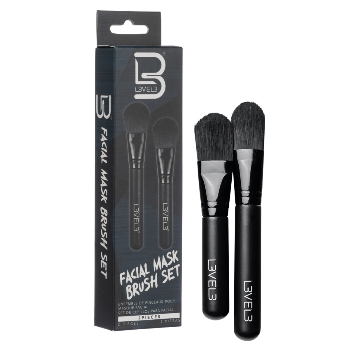 L3VEL3 Face Mask Brush Set - 2pc