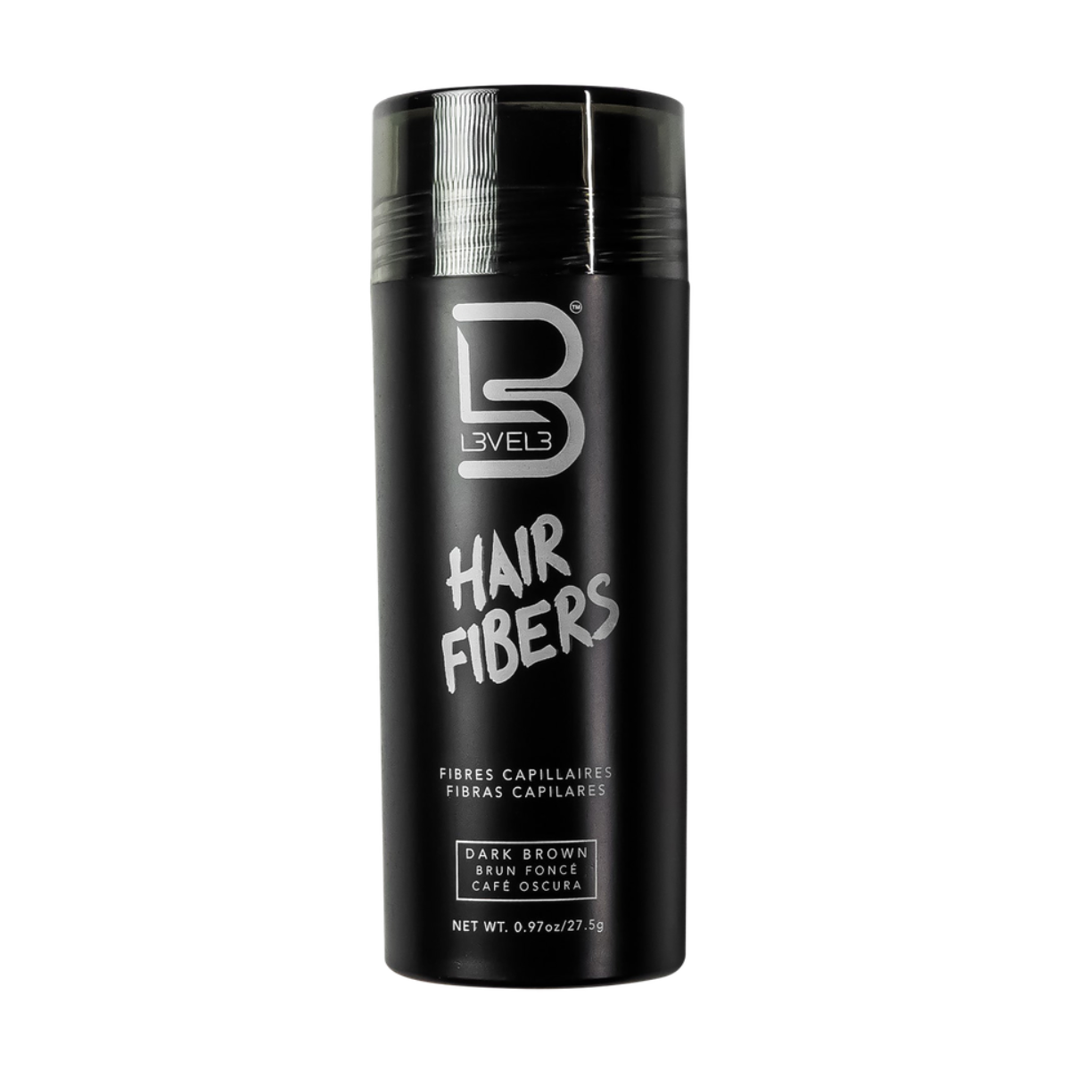 L3VEL3 Hair Fibers 27.5g - Dark Brown