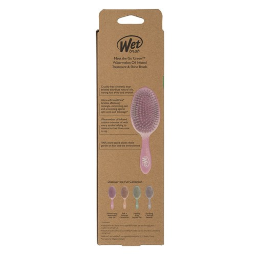 WetBrush Go Green Shine Hair Brush - Pink