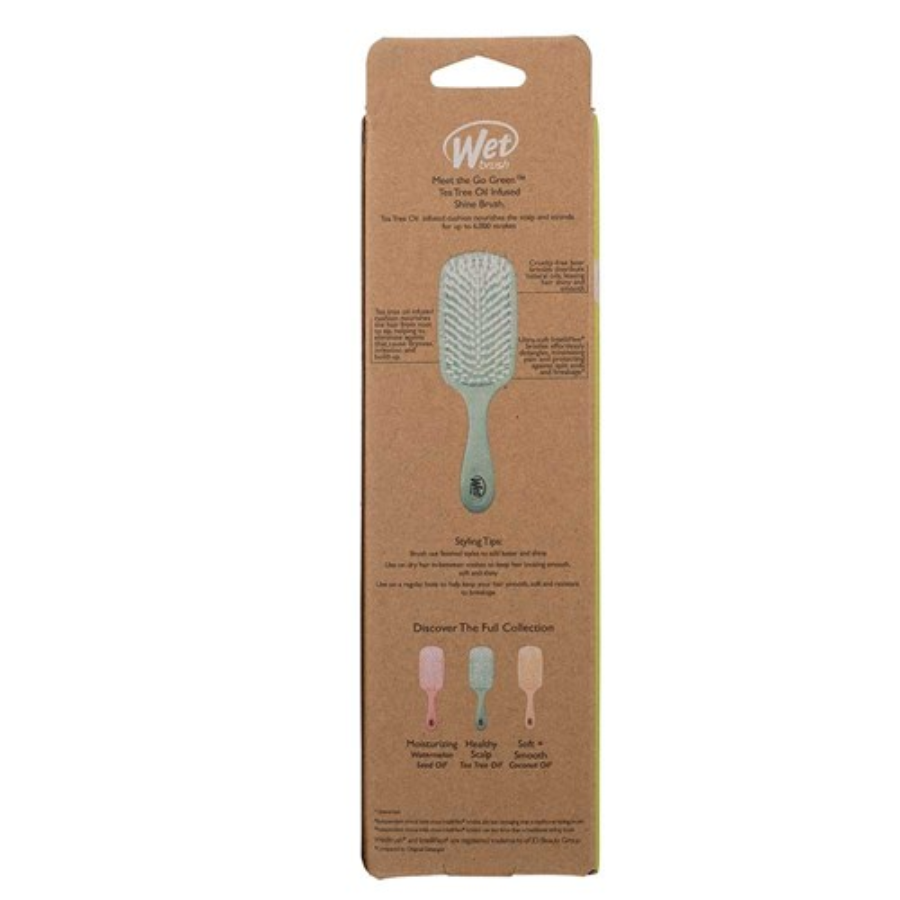 WetBrush Go Green Shine Hair Brush - Aqua