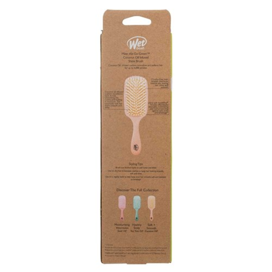 WetBrush Go Green Shine Hair Brush - Orange