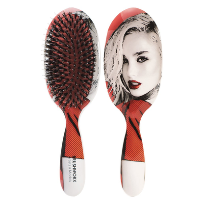 Brushworx Artists and Models Cushion Hair Brush Big Red