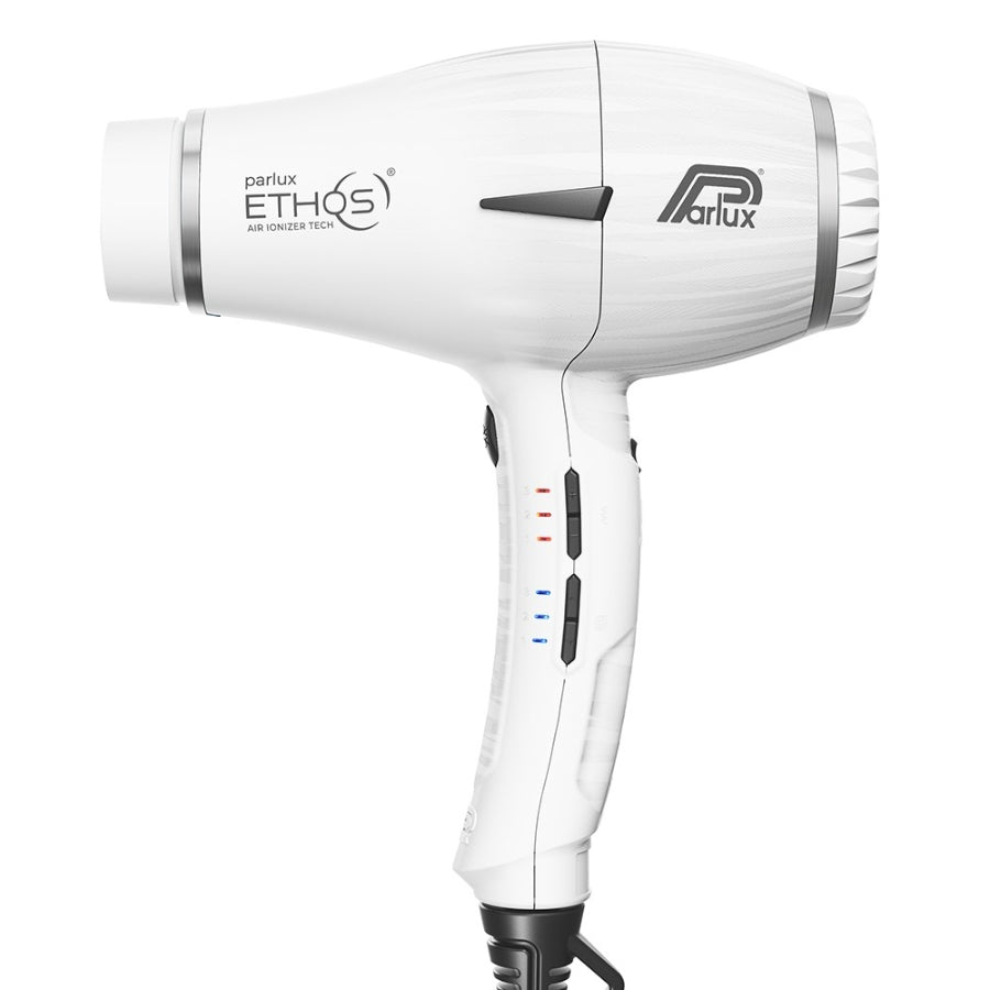 Parlux Ethos Air Ionizer Tech Hair Dryer - Matte White