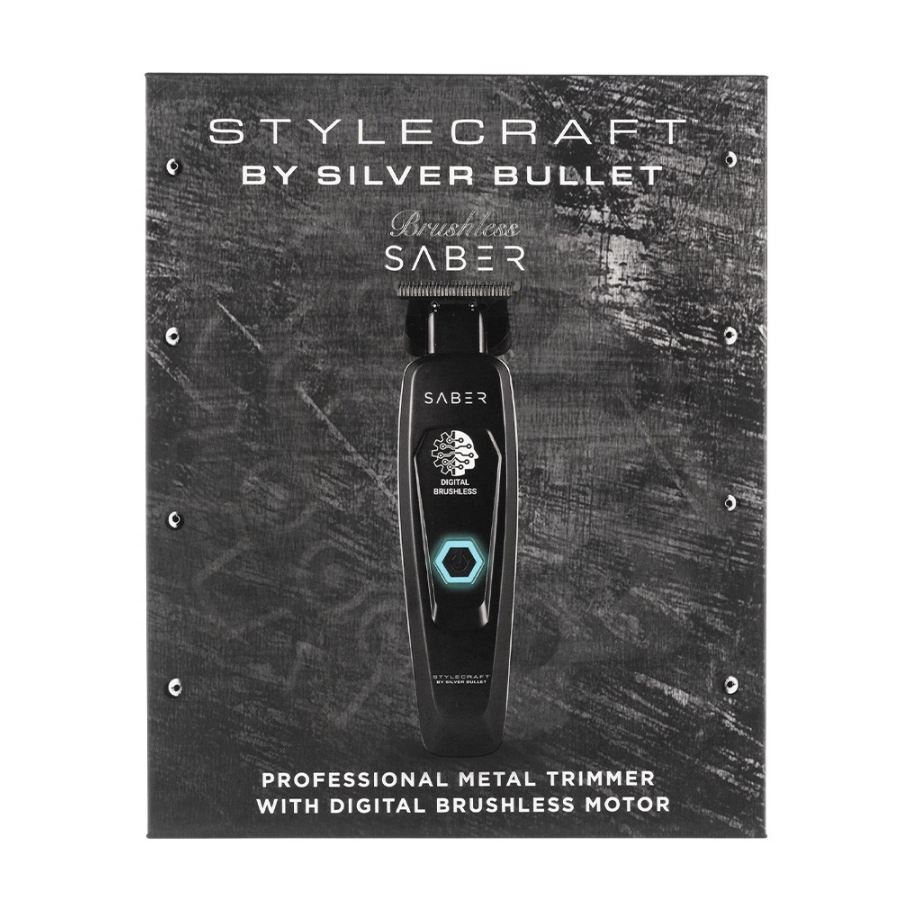 StyleCraft by Silver Bullet Saber Digital Brushless Hair Trimmer Black