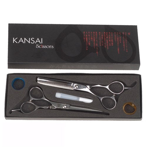 Iceman Duo Set Left 5.5 Scissor And Thinning Scissor - Offset