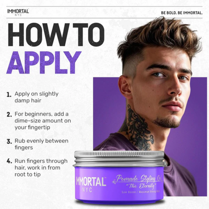 Immortal The Eternity Pomade Styling Gel 150ml